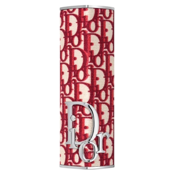Dior | Dior Addict Refillable Couture Lipstick Case | Burgundy Oblique Monogram - Picture 1 of 1